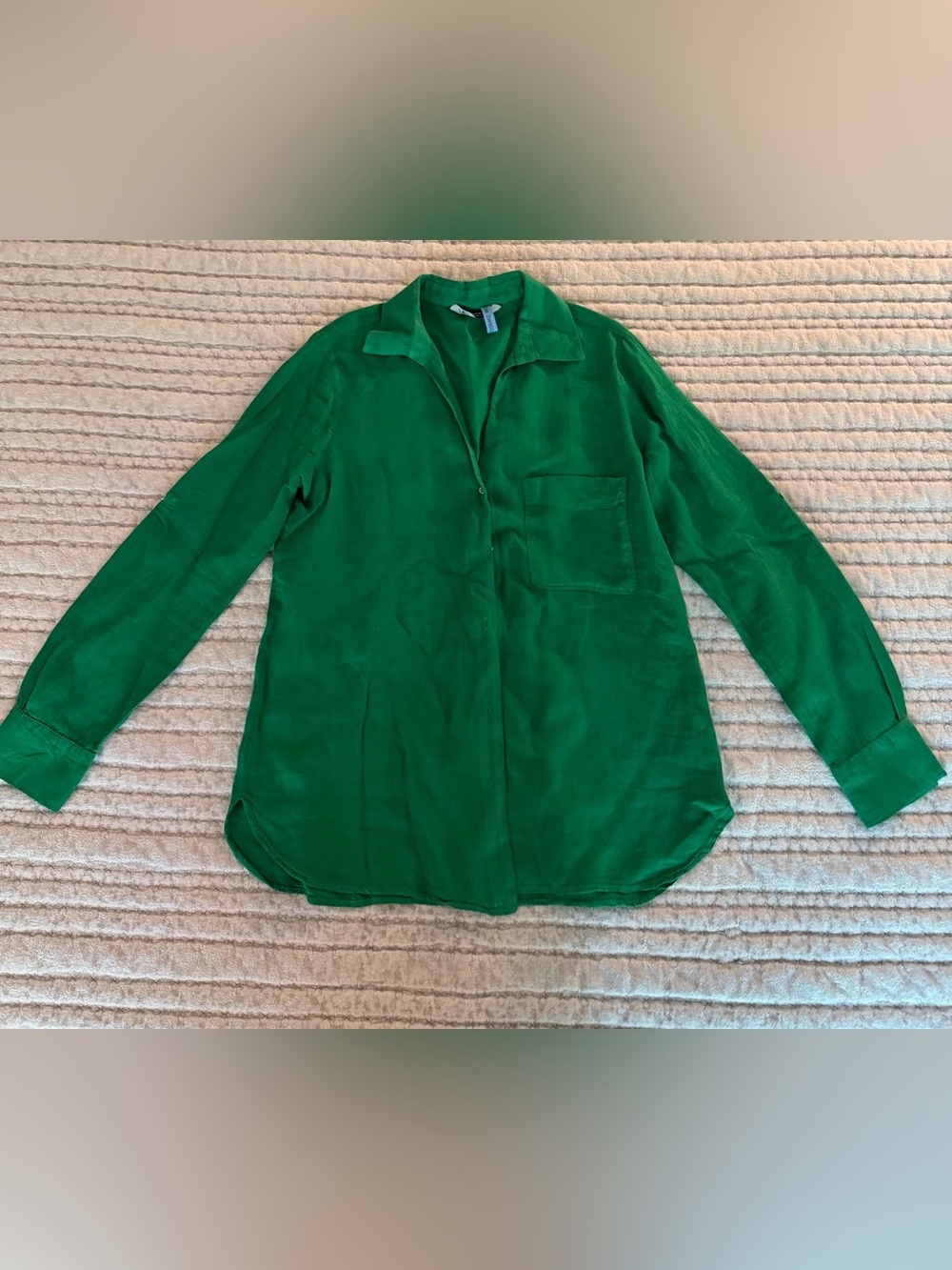 Zara 100% Linen Pocket Shirt from the ZW Collection
